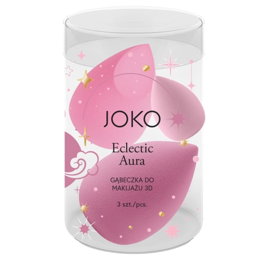 JOKO Gąbeczka do makijażu 3D Eclectic Aura 1op.-3szt