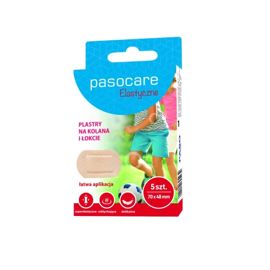 PASOCARE Elastyczne Plastry na kolana i łokcie 72 x 48 mm  1op.-5szt