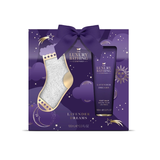 THE LUXURY BATHING COMPANY Zestaw prezentowy Lavender Dreams (balsam do stóp 100ml + skarpetki)