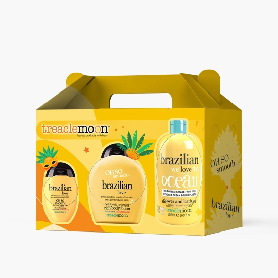 Treaclemoon zestaw Brazilian Love (żel 500 ml, balsam 250 ml, krem do rąk 75 ml)