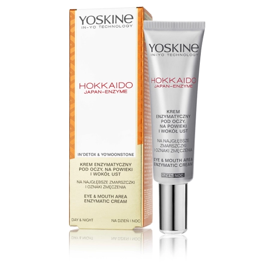 YOSKINE Hokkaido Japan-Enzyme Krem przeciwzmarszczkowy pod oczy z peptydami i enzymami dyni 15 ml
