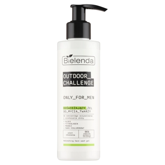 BIELENDA ŻEL DO MYCIA TWARZY DLA MĘŻCZYZN 190 ML ODŚWIEŻAJĄCY