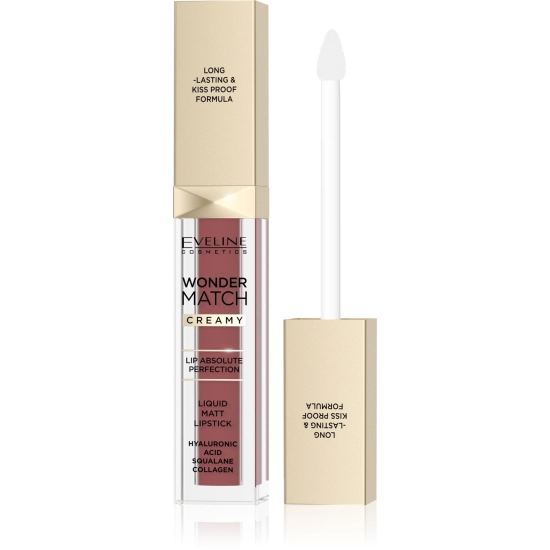 EVELINE Matowa Pomadka w płynie Wonder Match Creamy nr 07 - Toffee 6.8 ml