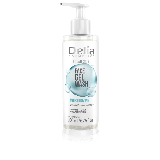 CLEAN SKIN - FDA - Żel do mycia nawilżający butelka 200ml EN/FR/NL/DE/ES/PL k12