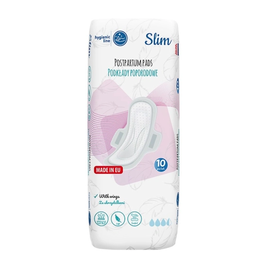AKUKU Podpaski poporodowe Slim (a0069) 1 op. - 10 szt