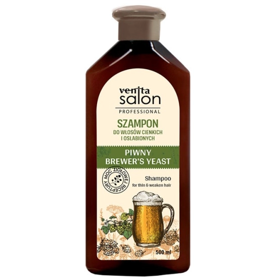 VENITA Salon Professional Szampon Piwny do włosów cienkich i osłabionych 500 ml
