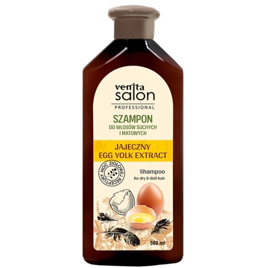 VENITA Salon Professional Szampon Jajeczny do włosów suchych i matowych 500 ml
