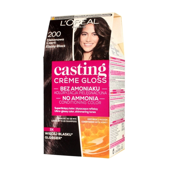 Casting Creme Gloss Krem koloryzujący nr 200 Hebanowa Czerń 1op.