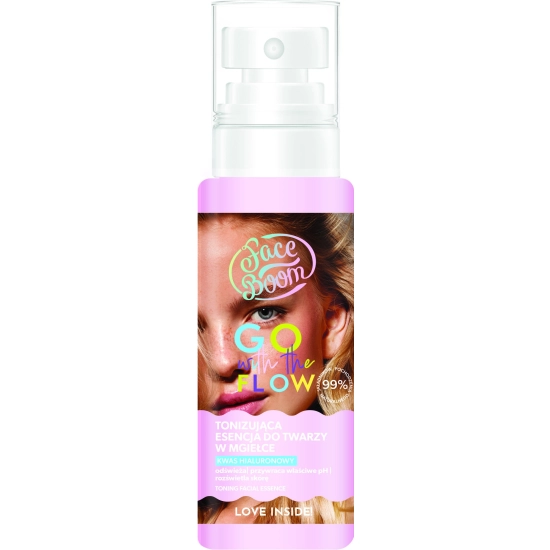 BIELENDA FaceBoom Go With The Flow Tonizująca esencja do twarzy w mgiełce przywracająca skórze równowagę 100 ml