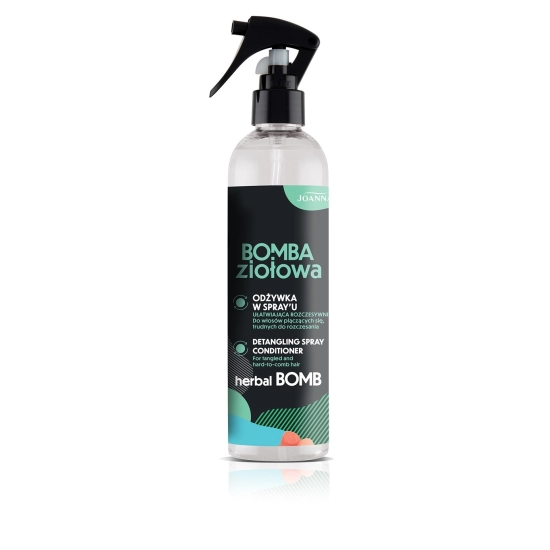 JOANNA Bomba Ziołowa Odżywka w spray'u ułatwiająca rozczesywanie do włosów plączących się i trudnych do rozczesania 300 ml