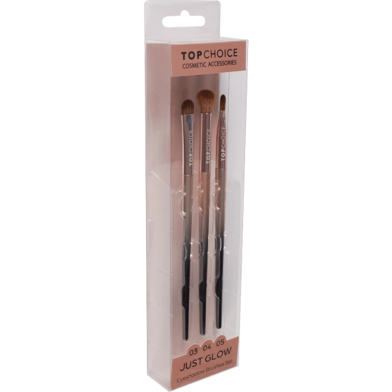 TOP CHOICE Pędzel do cieni Just Glow 03, 04 i 05 3 szt