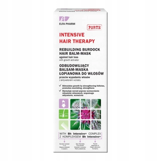 ELFA INTENSIVE MASECZKA ŁOPIANOWA NA WYPADANIE WŁOSÓW 200 ML