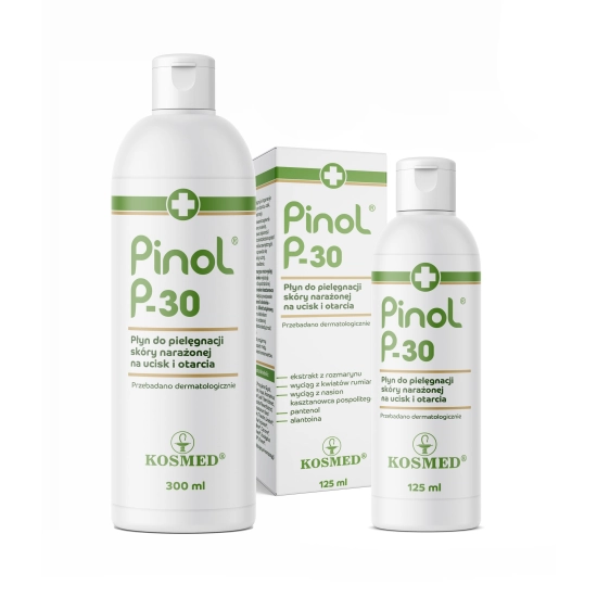 KOSMED Pinol P-30 Płyn do pielęgnacji skóry narażonej na ucisk i otarcia 125ml