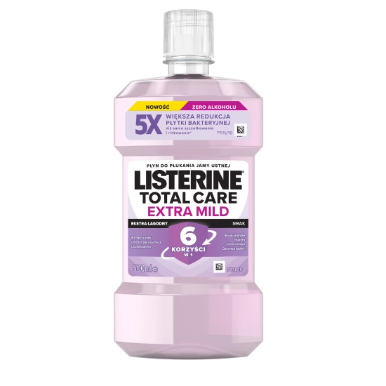 LISTERINE TOTAL CARE ZERO - PŁYN DO PŁUKANIA JAMY USTNEJ 500 ML ŁAGODNY