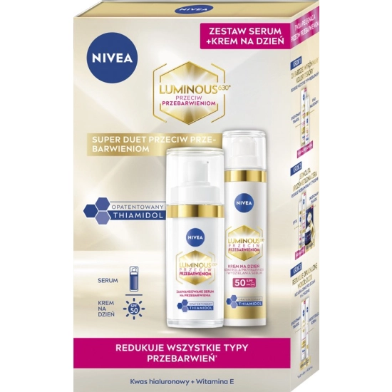 NIVEA CELLULAR LUMINOUS630® Zestaw prezentowy Krem na dzień + Serum na przebarwienia