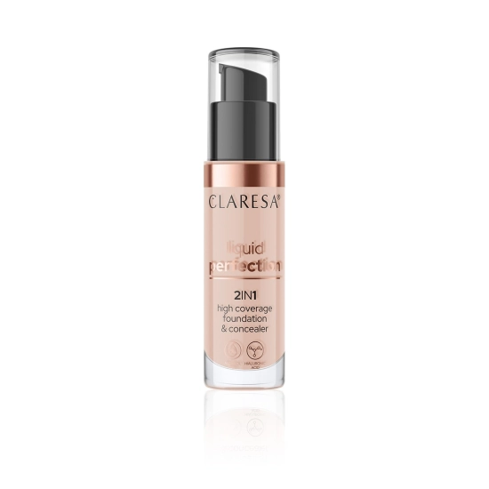CLARESA Liquid Perfect 2w1 Korektor i podkład kryjący nr 104 34g