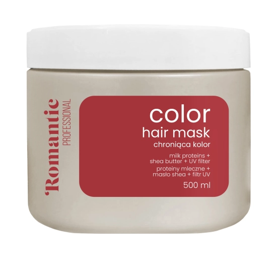 ROMANTIC PROFESSIONAL MASKA DO WŁOSÓW COLOR 500 ML - OCHRONA I BŁYSK