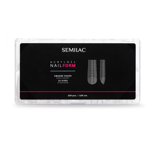 SEMILAC Acrylgel Nail Form Square Formy do akrylożelu 120 szt.