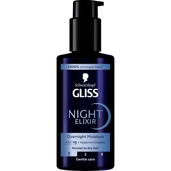 SCHWARZKOPF Gliss Elixir Overnight Moisture Kuracja nawilżająca do włosów normalnych i suchych 100 ml