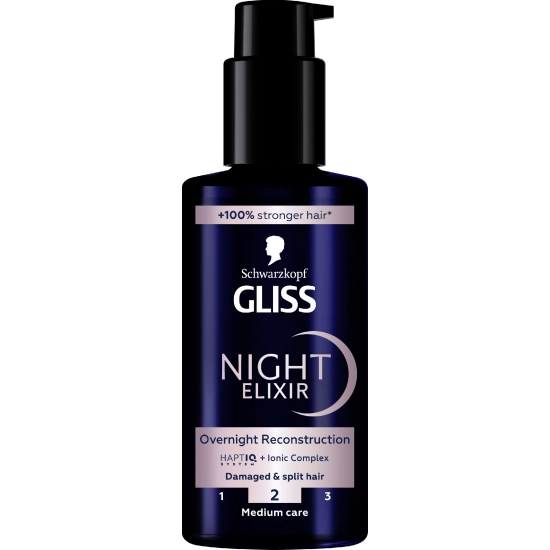 SCHWARZKOPF Gliss Overnight Reconstruction Kuracja regenerująca do włosów zniszczonych 100 ml