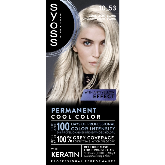 SYOSS Farba do włosów 10-53 Chłodny Jasny Blond