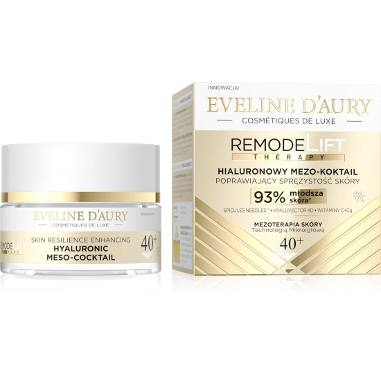 EVELINE D'AURY  Remodelift Therapy Hialuronowy Mezo-Koktajl poprawiający sprężystość skóry 40+ na dzień i noc 50 ml