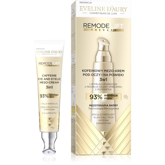 EVELINE D'AURY KOFENOWY MEZO-KREM POD OCZY 3W1 15 ML