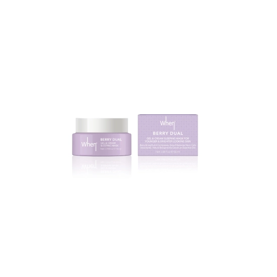 WHEN Berry Dual Gel & Cream Sleeping Maska do twarzy na noc 50 ml