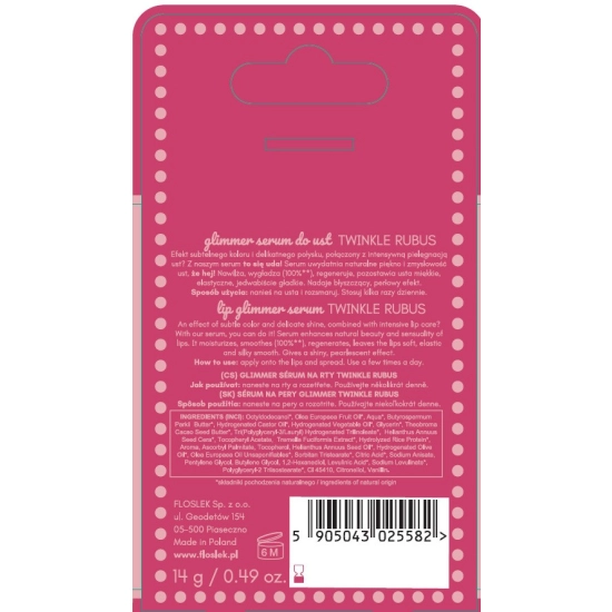 FLOSLEK Glimmer Serum do ust Twinkle Rubus 14 g