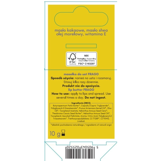 FLOSLEK Masełko do ust Frago 10 g