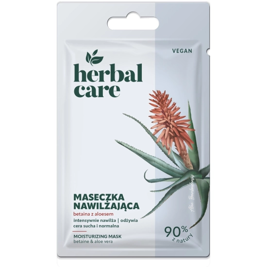 HERBAL CARE Vegan Nawilżająca Maseczka na twarz - Betaina z Aloesem 7 g