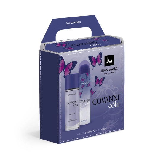 JEAN MARC Covanni Cote Zestaw prezentowy damski - Woda toaletowa 50 ml + Dezodorant spray 75 ml