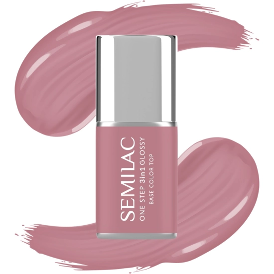 SEMILAC One Step Glossy 3in1 Lakier hybrydowy do paznokci S201 Earth Pink 7 ml
