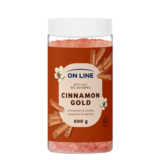 ON LINE Sól do kąpieli Cinnamon Gold 800 g