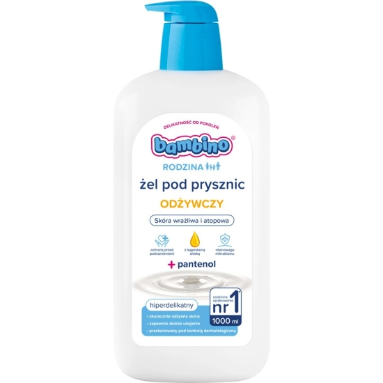 BAMBINO ŻEL POD PRYSZNIC HIPERDELIKATNY Z PANTENOLem 1000 ML