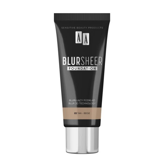 AA BLUR SHEER PODKŁAD DO TWARZY 03 TAN-BEIGE 30 ML Z EFEKTEM BLUR