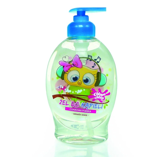 CHLAPU CHLAP Wesoła Sowa Żel do kąpieli - Cukrowa Pianka 384 ml