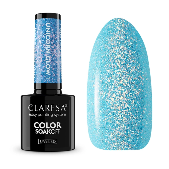 CLARESA N Lakier hybrydowy Unicorn Glow 01 5 g