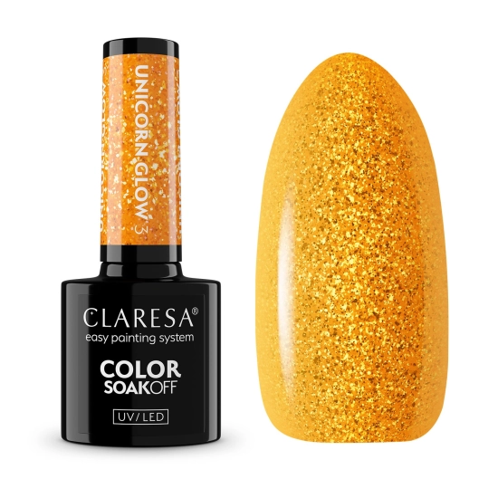 CLARESA N Lakier hybrydowy Unicorn Glow 03 5 g