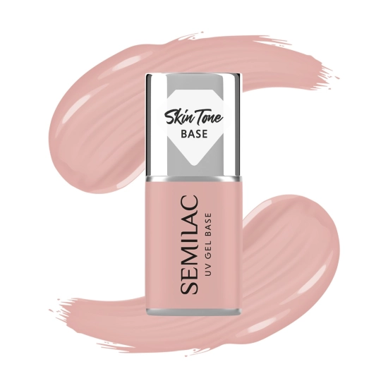SEMILAC Skin Tone Baza coverowa do lakierów hybrydowych półtransparentna Pale Beige 7 ml
