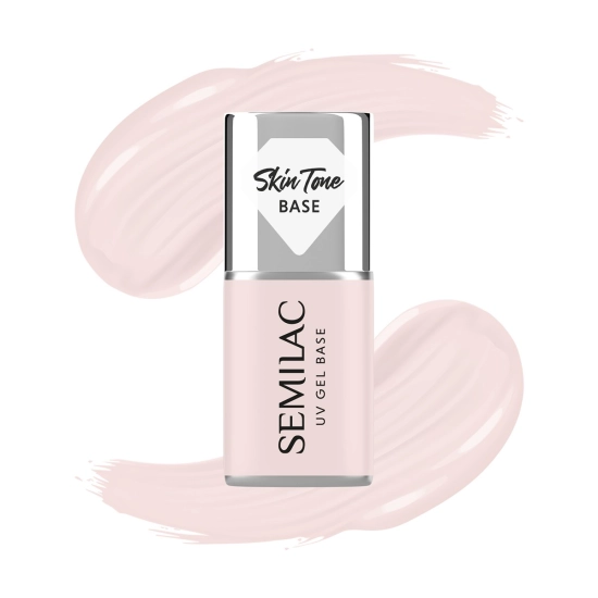SEMILAC Skin Tone Baza coverowa do lakierów hybrydowych półtransparentna Écru 7 ml