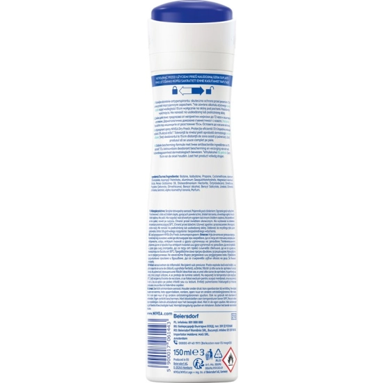 NIVEA Antyperspirant damski w sprayu 72H - Dry Fresh 150 ml