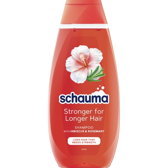 SCHAUMA Stronger for Longer Hair Szampon do włosów długich i osłabionych - Hibiscus & Rosemary 400 ml