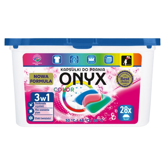 ONYX Color Kapsułki do prania 3w1 (28 prań )