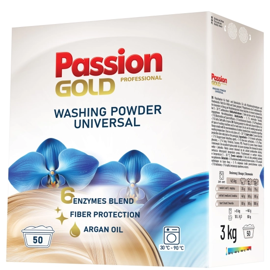 PASSION GOLD Professional Proszek do prania Uniwersalny 3 kg