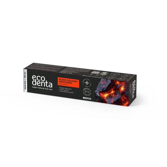 ECODENTA CZARNA PASTA Wybielająca Z MINERAŁAMI WULKANICZNYMI 100 ML