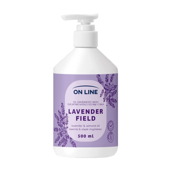 ON LINE Olejkowe mydło do rąk i ciała Lawenda&Olejek migdałowy 500 ml