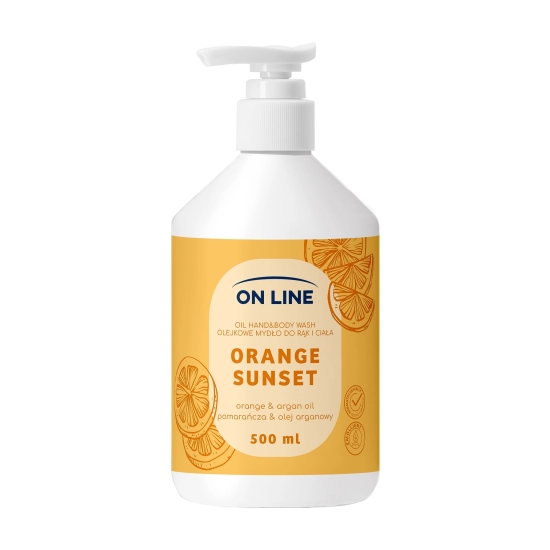 ON LINE Olejkowe mydło do rąk i ciała Pomarańcza&Olej arganowy 500 ml