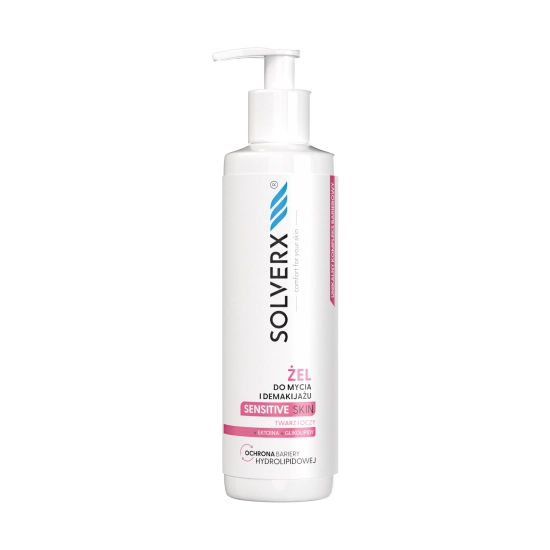 SOLVERX ŻEL DO MYCIA I DEMAKIJAŻU SKÓRY WRAŻLIWEJ 200 ML