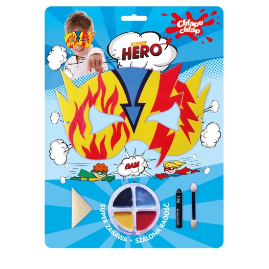 CHLAPU CHLAP ZESTAW do kreatywnej zabawy - Maska SUPER HERO
